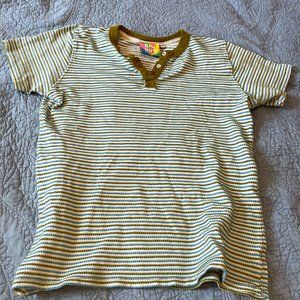 Big Bud press waffle weave t shirt/henley shirt size xs